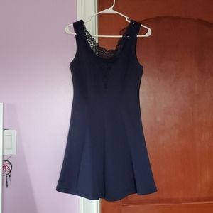 Navy skater dress